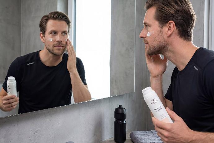 Propolis Nachtcreme auftragen – Tages- und Nachtpflege von Remmele’s Propolis